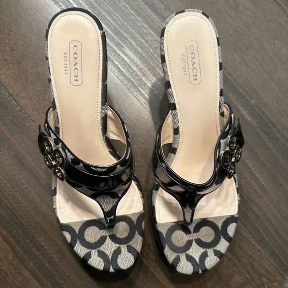 Coach Gypsy Signature C Platform Wedge - Picture 2 of 6